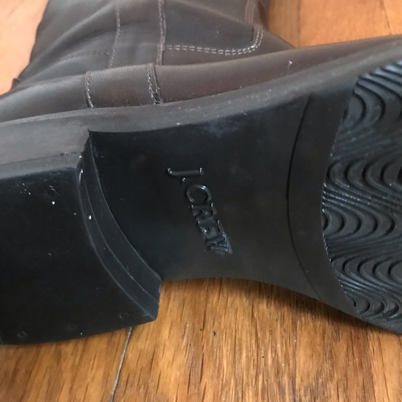 BEAUTIFUL JCrew Dark Brown Leather Riding Boots - Picture 7 of 7